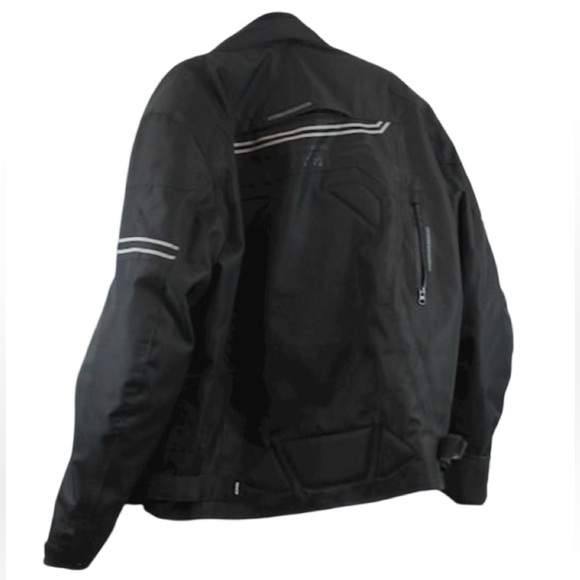 EUC Alpha Cycle Gear Enzo All-Season Motorcycle Jacket in Black Size XXL - Picture 3 of 6